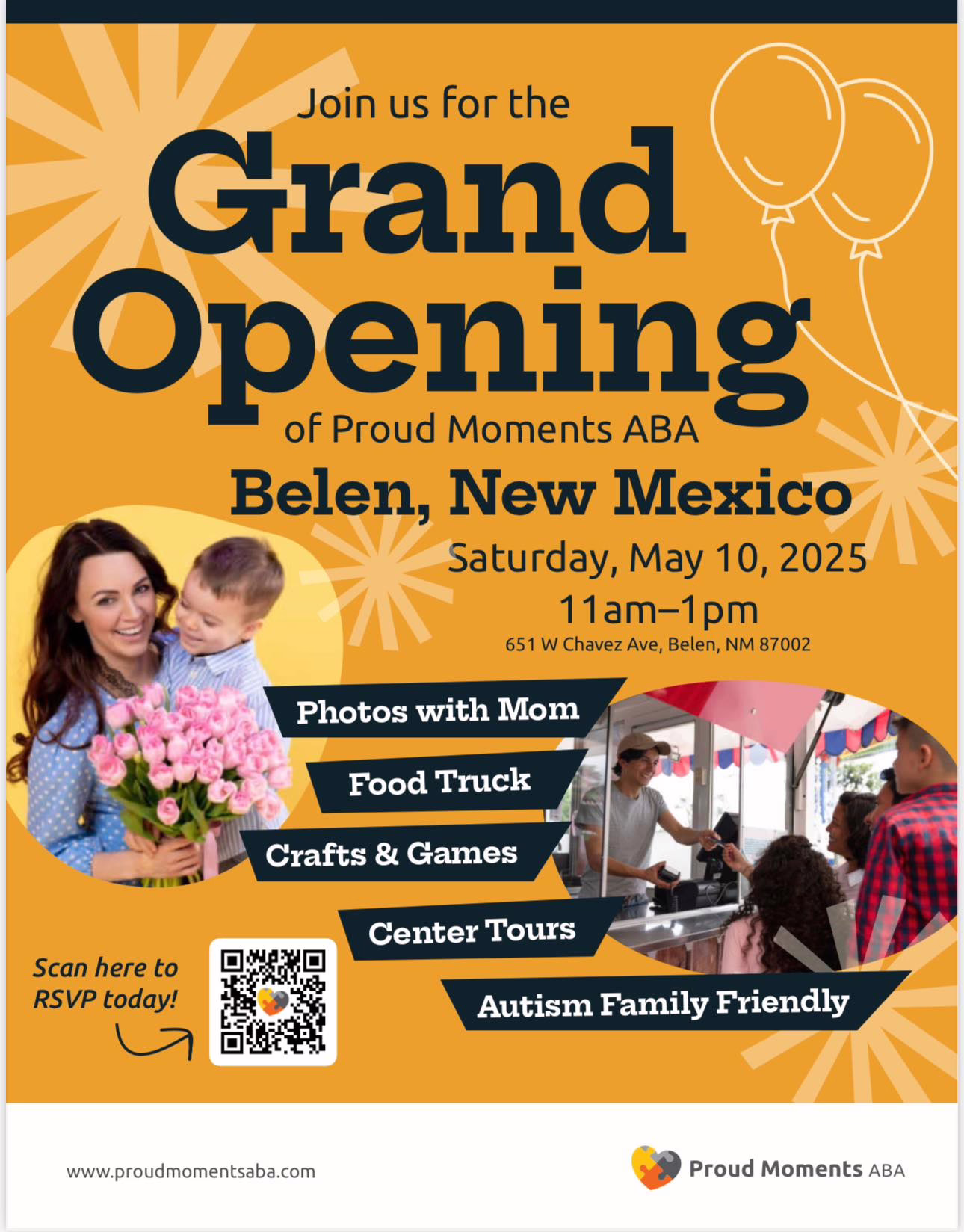 Autism-Friendly Grand Opening of Proud Moments ABA in Belen.