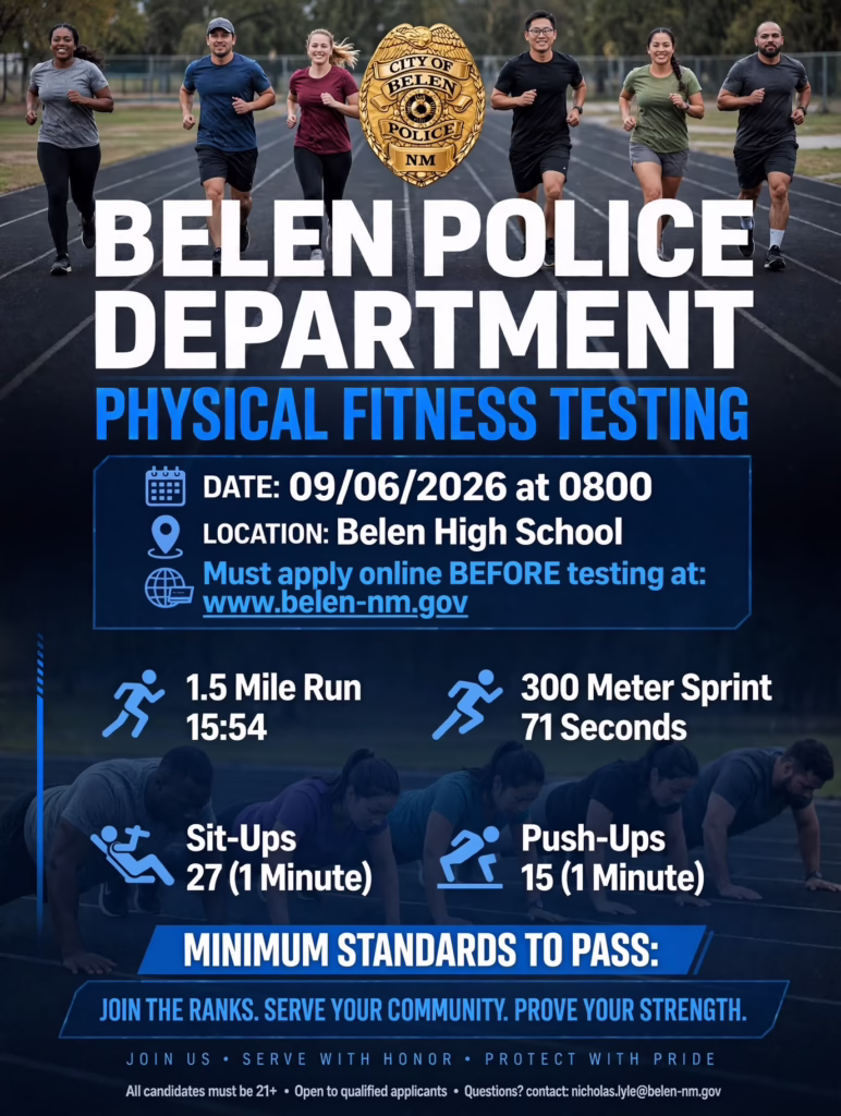 Belen Police Department Physical Fitness Testing